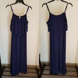 Dark blue maxi dress